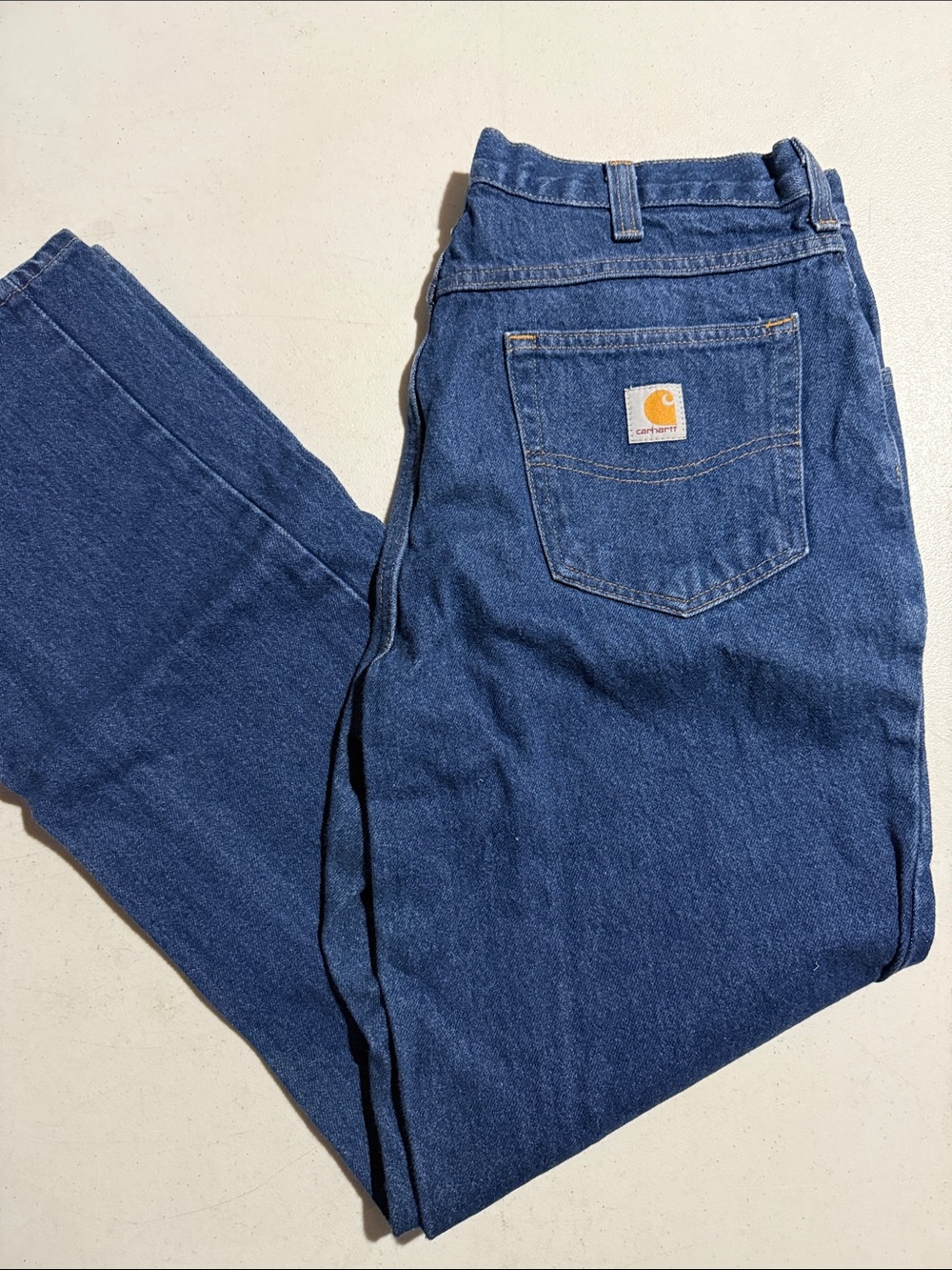 Carhartt Men's Indigo Blue Relaxed Fit Jeans 34x32 381-83